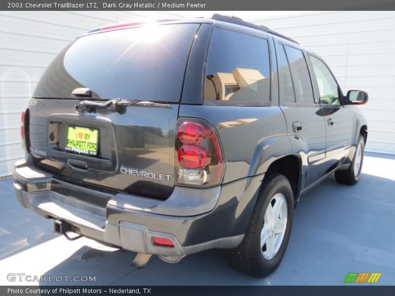 Dark Gray Metallic / Medium Pewter 2003 Chevrolet TrailBlazer LTZ