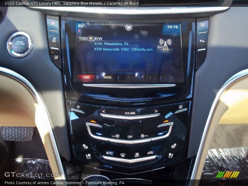 Sapphire Blue Metallic / Caramel/Jet Black 2013 Cadillac XTS Luxury FWD