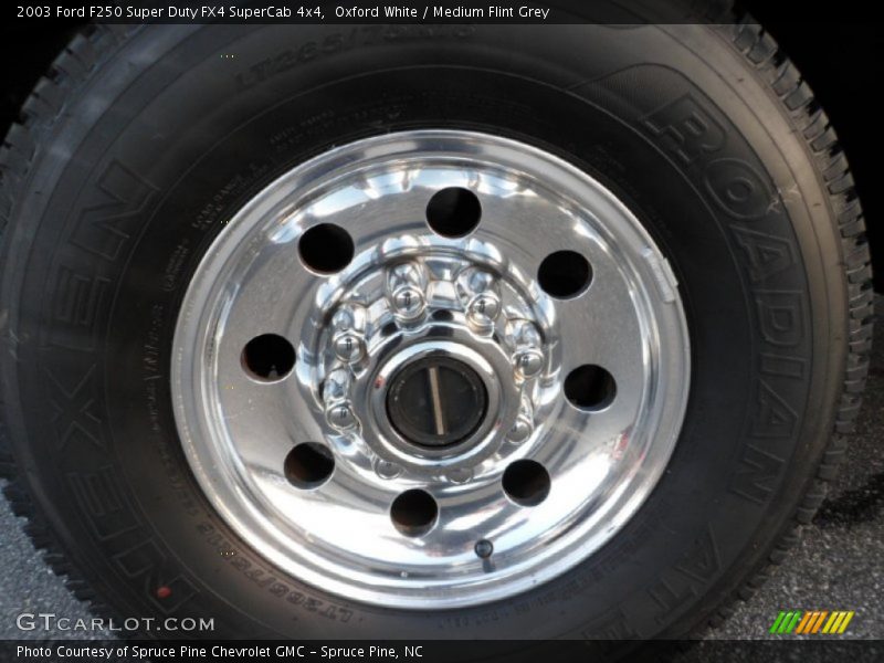 Oxford White / Medium Flint Grey 2003 Ford F250 Super Duty FX4 SuperCab 4x4