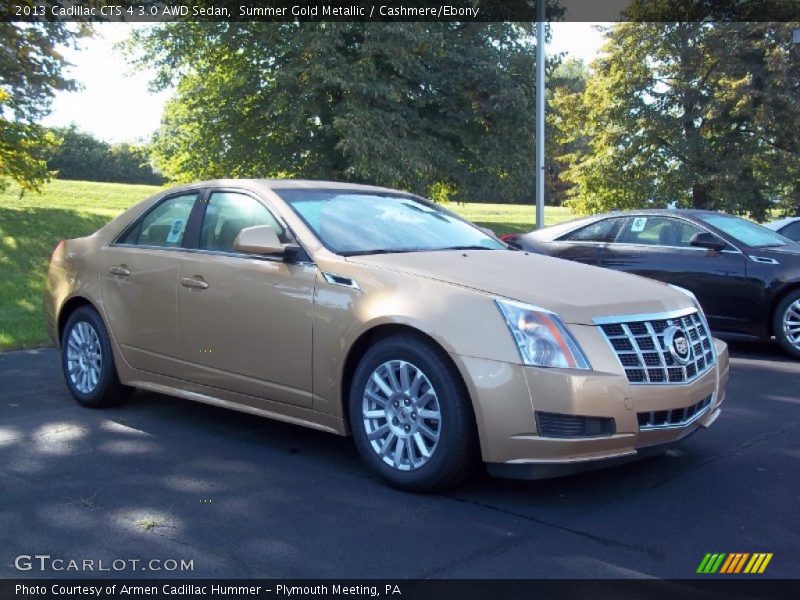 Summer Gold Metallic / Cashmere/Ebony 2013 Cadillac CTS 4 3.0 AWD Sedan