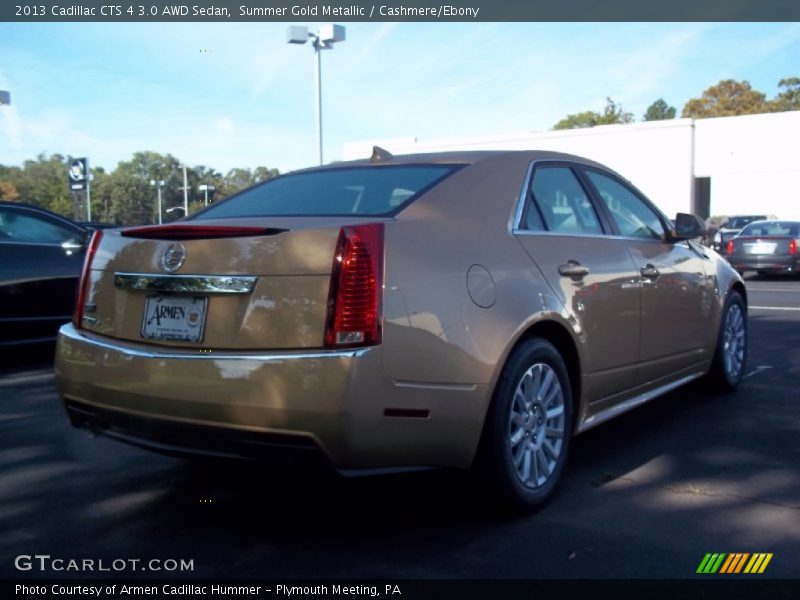 Summer Gold Metallic / Cashmere/Ebony 2013 Cadillac CTS 4 3.0 AWD Sedan