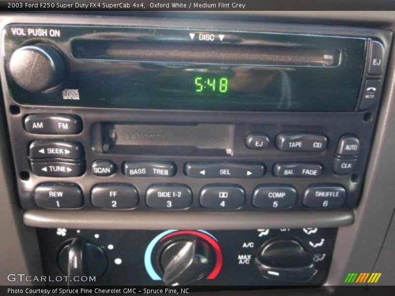 Oxford White / Medium Flint Grey 2003 Ford F250 Super Duty FX4 SuperCab 4x4