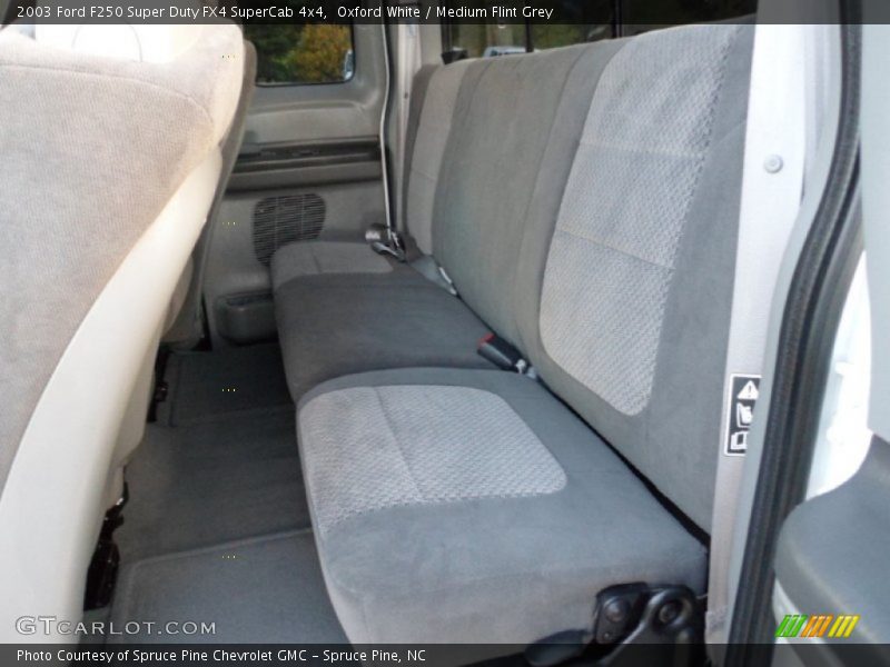 Oxford White / Medium Flint Grey 2003 Ford F250 Super Duty FX4 SuperCab 4x4