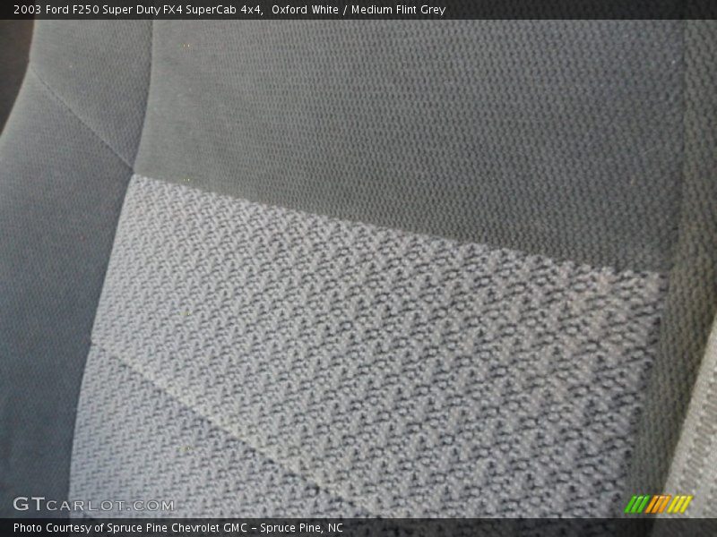 Oxford White / Medium Flint Grey 2003 Ford F250 Super Duty FX4 SuperCab 4x4