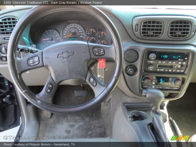Dark Gray Metallic / Medium Pewter 2003 Chevrolet TrailBlazer LTZ