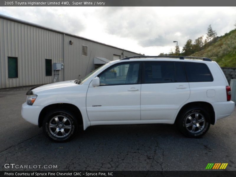Super White / Ivory 2005 Toyota Highlander Limited 4WD