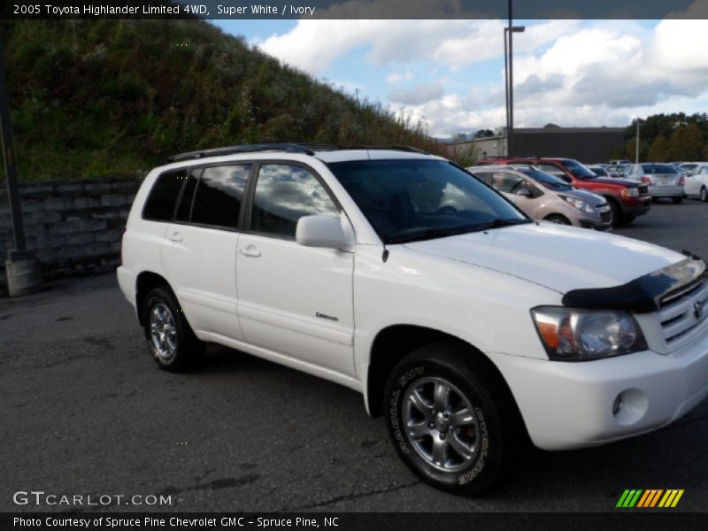 Super White / Ivory 2005 Toyota Highlander Limited 4WD