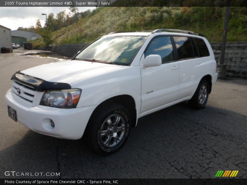 Super White / Ivory 2005 Toyota Highlander Limited 4WD