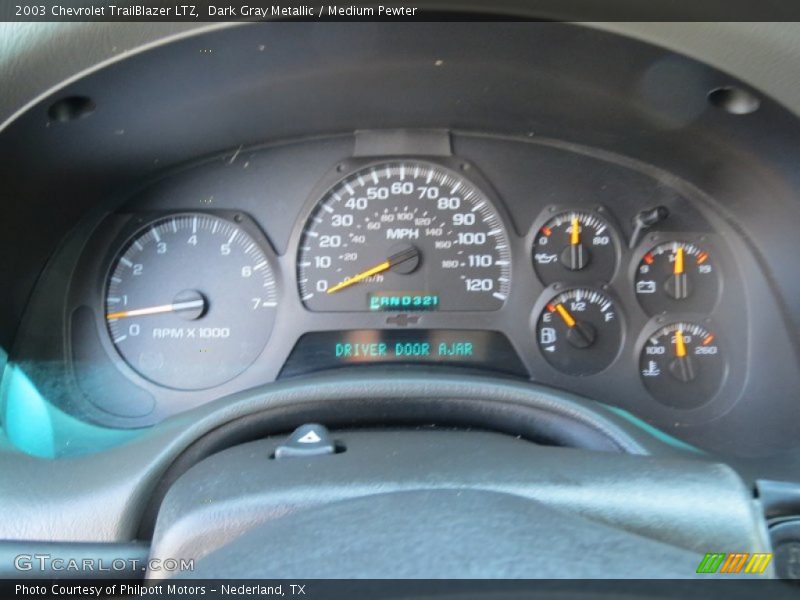 Dark Gray Metallic / Medium Pewter 2003 Chevrolet TrailBlazer LTZ