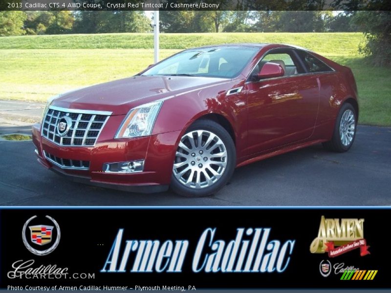 Crystal Red Tintcoat / Cashmere/Ebony 2013 Cadillac CTS 4 AWD Coupe
