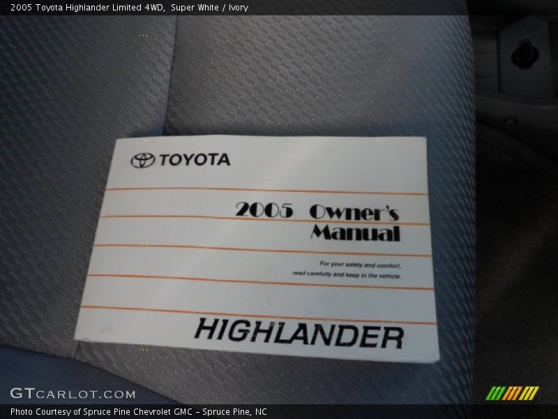 Super White / Ivory 2005 Toyota Highlander Limited 4WD