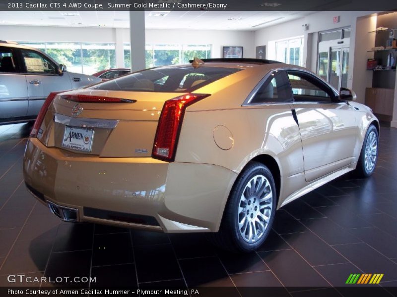 Summer Gold Metallic / Cashmere/Ebony 2013 Cadillac CTS 4 AWD Coupe