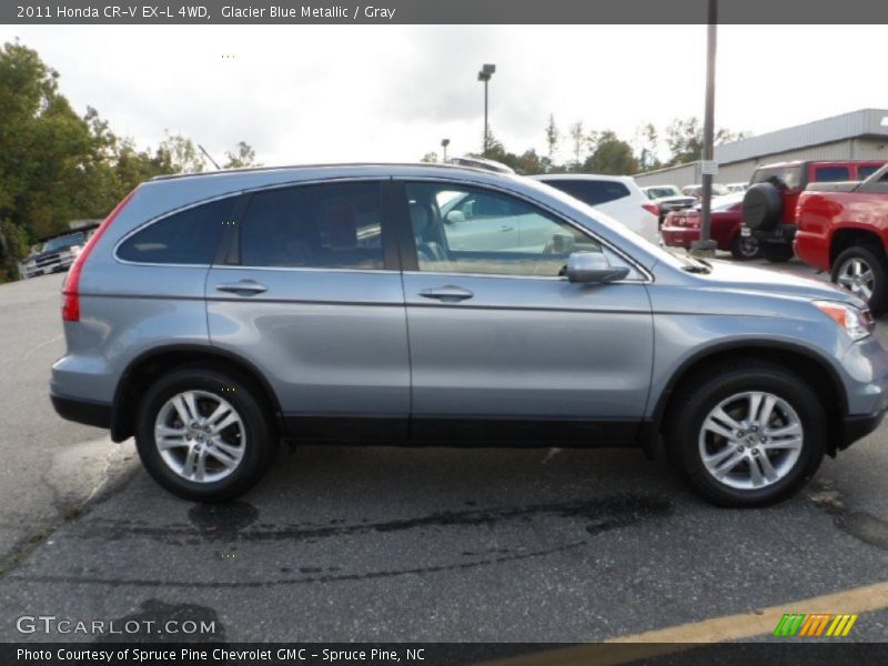 Glacier Blue Metallic / Gray 2011 Honda CR-V EX-L 4WD