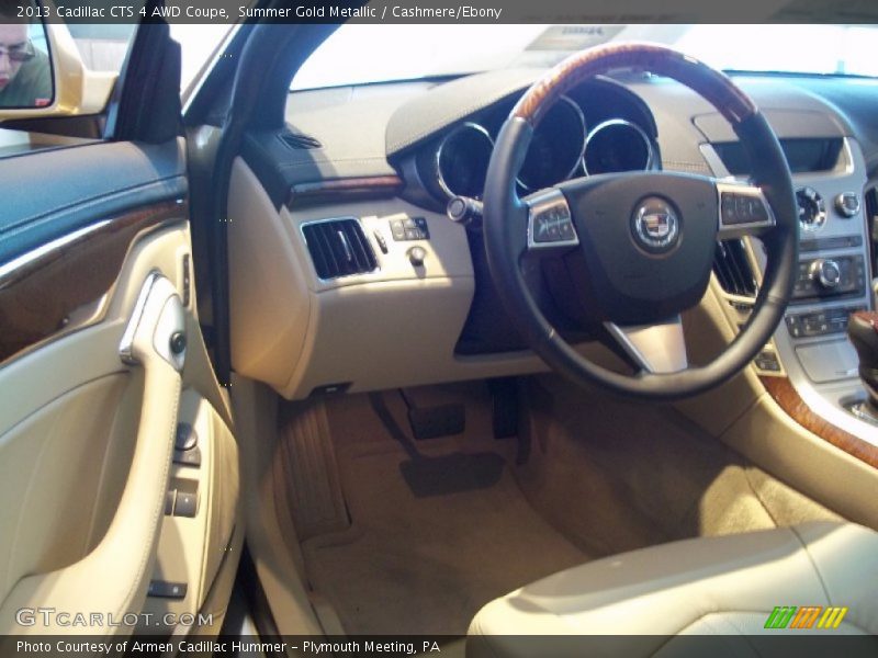 Summer Gold Metallic / Cashmere/Ebony 2013 Cadillac CTS 4 AWD Coupe
