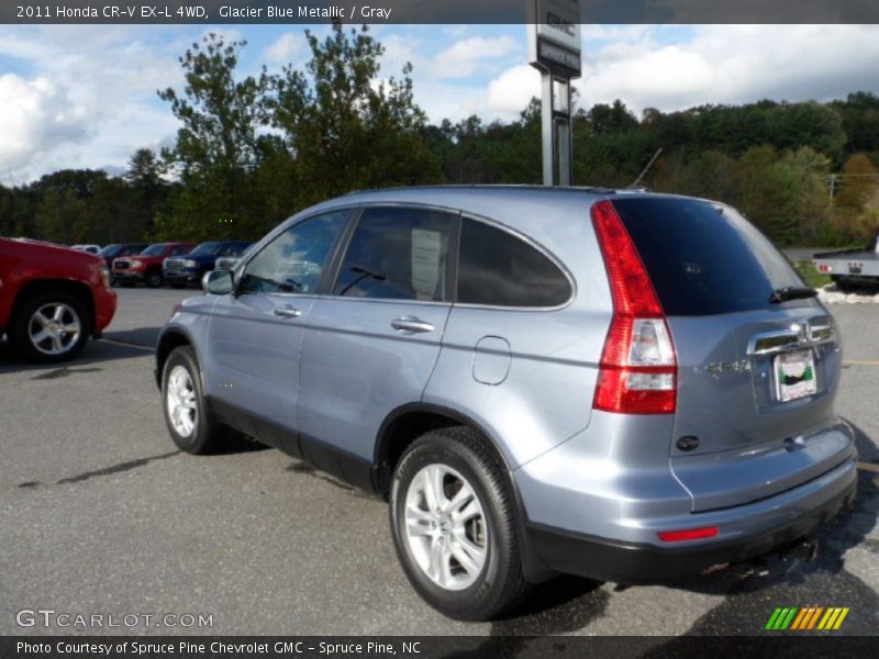 Glacier Blue Metallic / Gray 2011 Honda CR-V EX-L 4WD