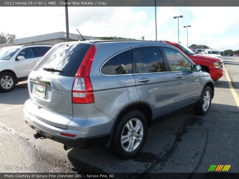 Glacier Blue Metallic / Gray 2011 Honda CR-V EX-L 4WD