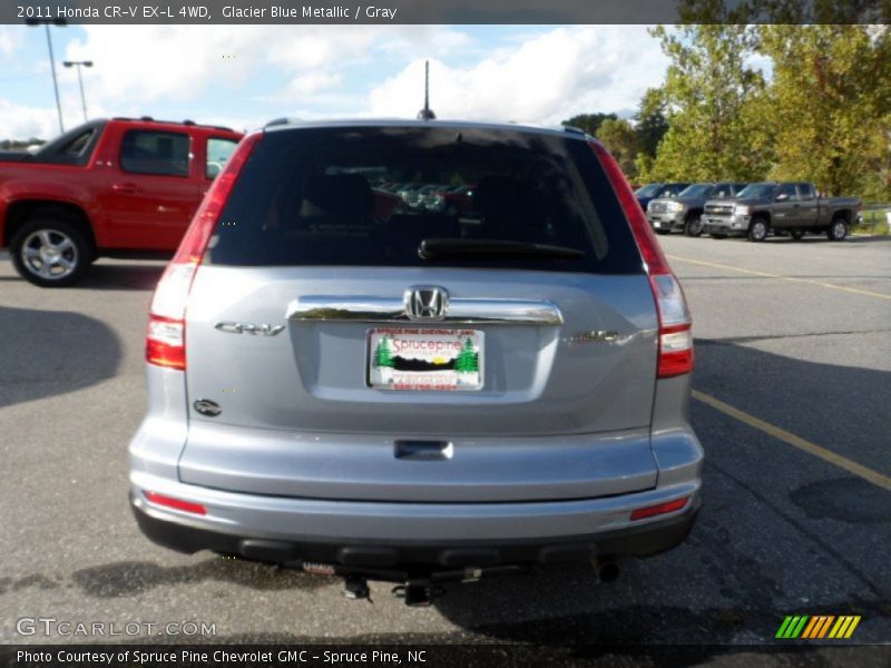 Glacier Blue Metallic / Gray 2011 Honda CR-V EX-L 4WD