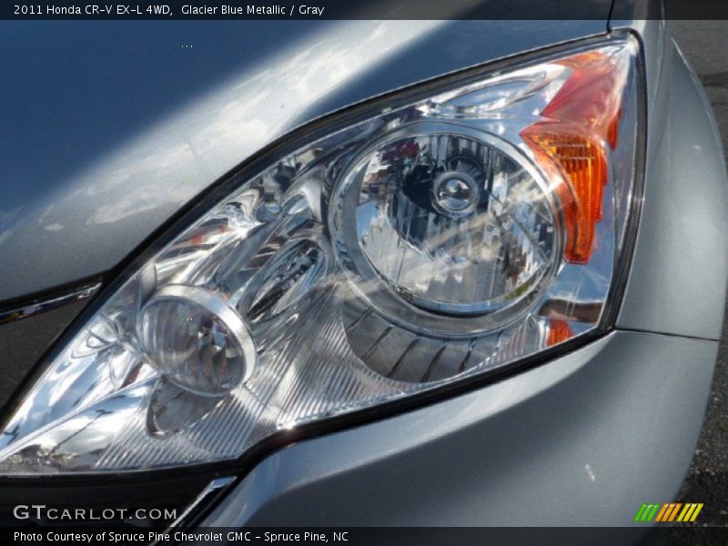 Glacier Blue Metallic / Gray 2011 Honda CR-V EX-L 4WD