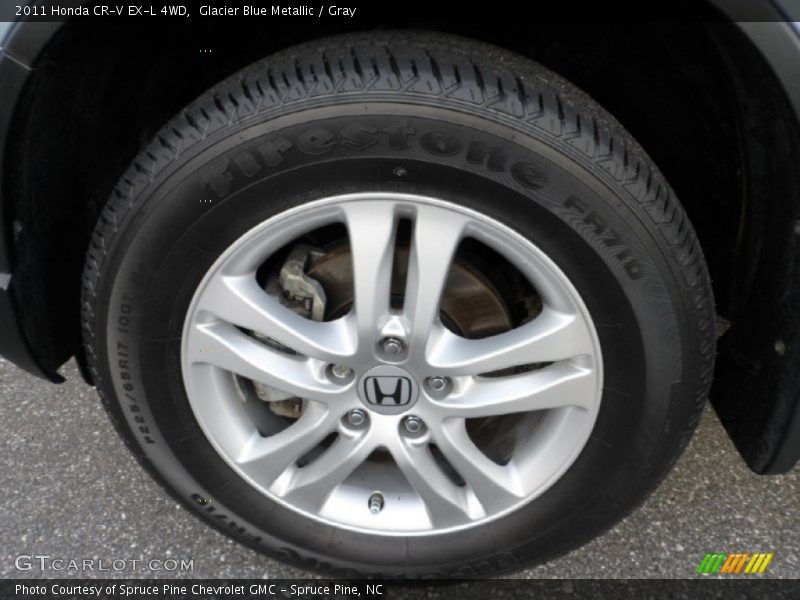 Glacier Blue Metallic / Gray 2011 Honda CR-V EX-L 4WD