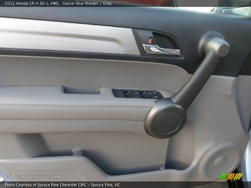 Glacier Blue Metallic / Gray 2011 Honda CR-V EX-L 4WD