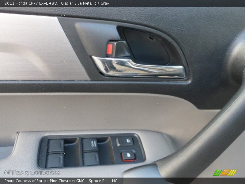 Glacier Blue Metallic / Gray 2011 Honda CR-V EX-L 4WD