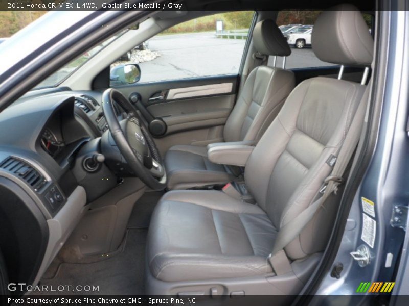 Glacier Blue Metallic / Gray 2011 Honda CR-V EX-L 4WD