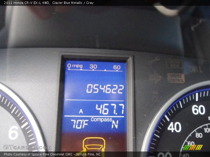 Glacier Blue Metallic / Gray 2011 Honda CR-V EX-L 4WD