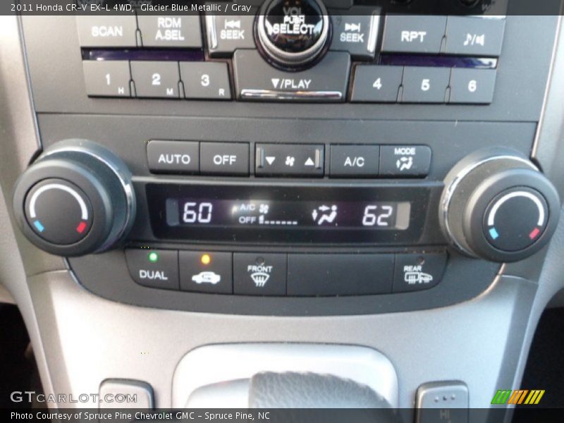 Glacier Blue Metallic / Gray 2011 Honda CR-V EX-L 4WD