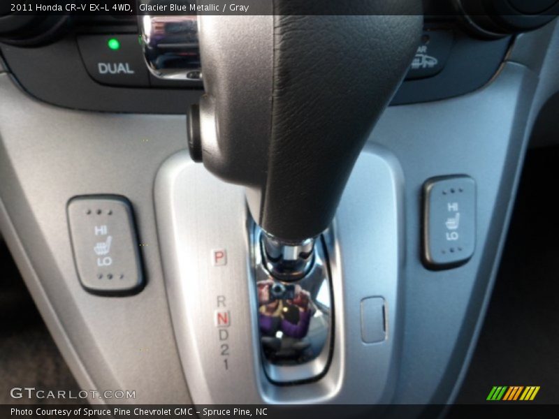 Glacier Blue Metallic / Gray 2011 Honda CR-V EX-L 4WD