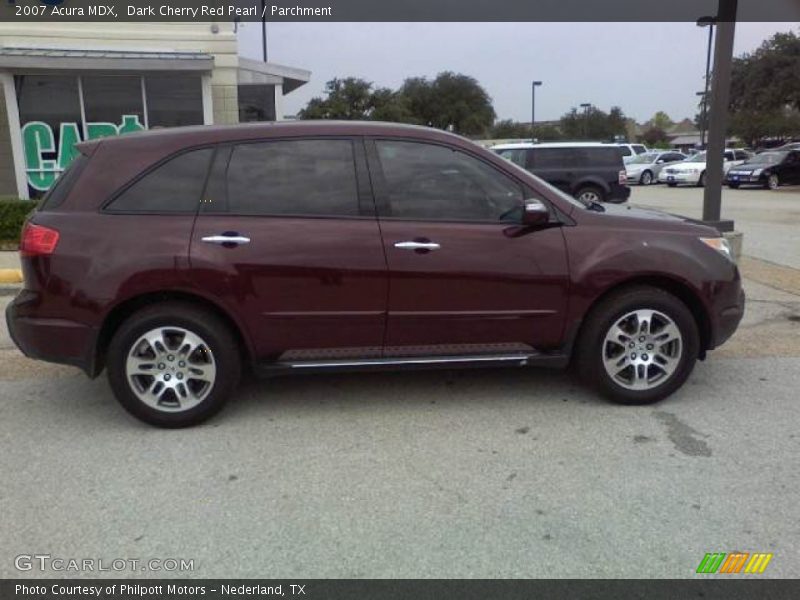 Dark Cherry Red Pearl / Parchment 2007 Acura MDX