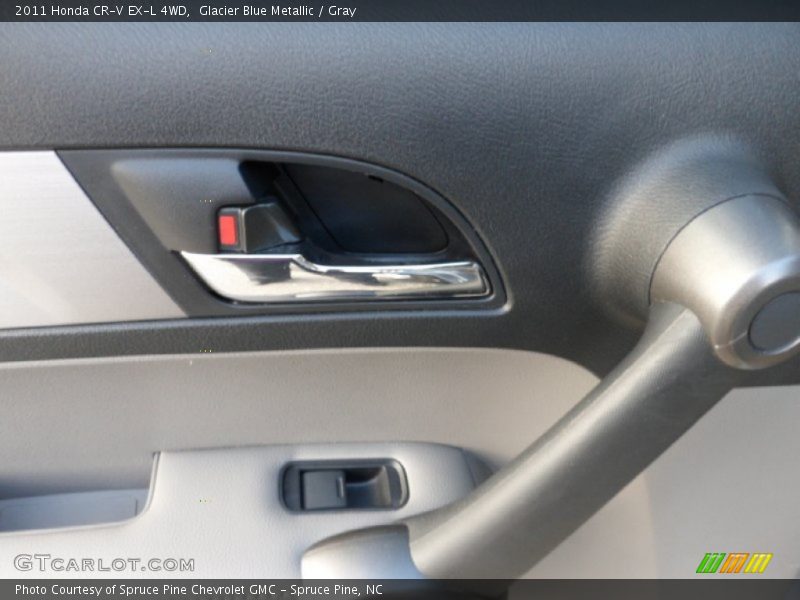 Glacier Blue Metallic / Gray 2011 Honda CR-V EX-L 4WD