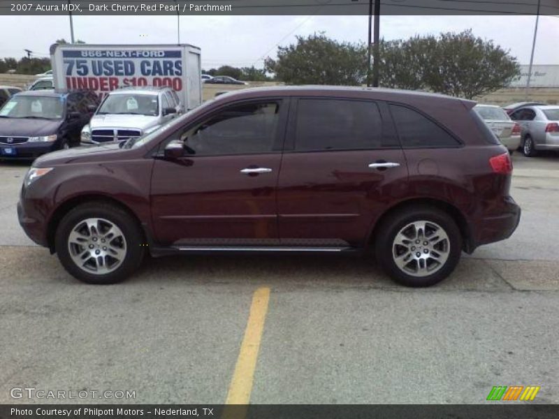 Dark Cherry Red Pearl / Parchment 2007 Acura MDX
