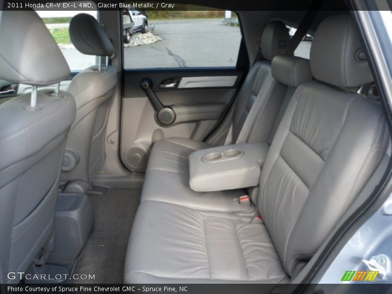 Glacier Blue Metallic / Gray 2011 Honda CR-V EX-L 4WD