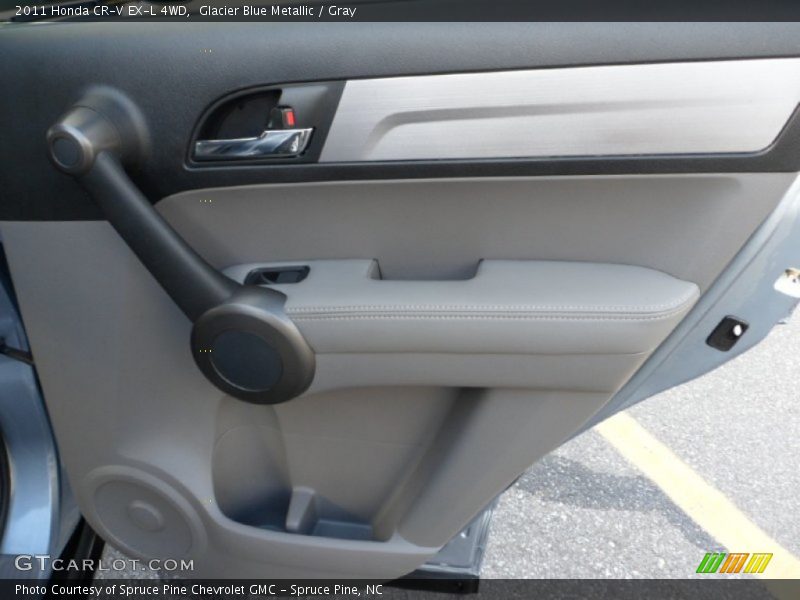 Glacier Blue Metallic / Gray 2011 Honda CR-V EX-L 4WD