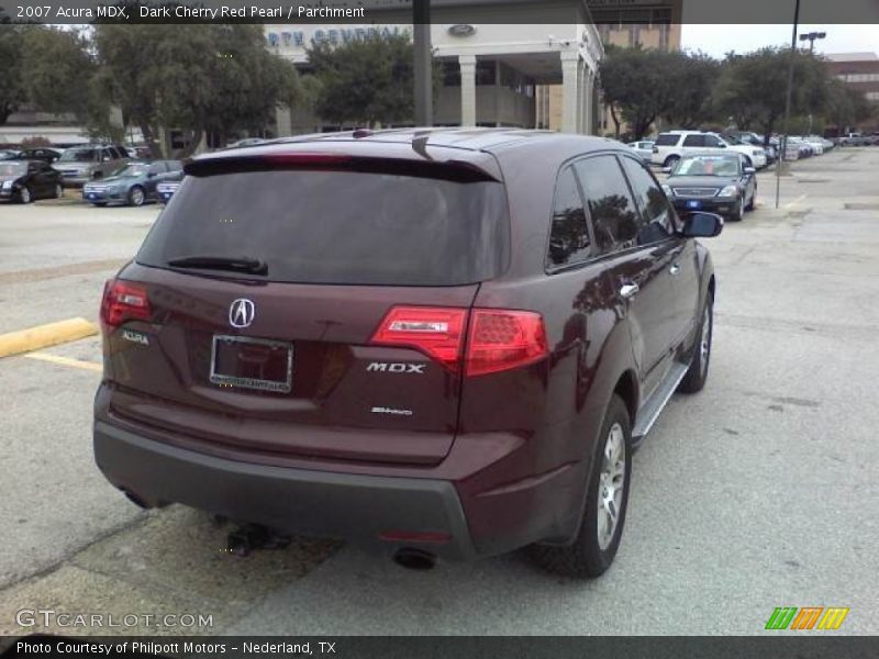 Dark Cherry Red Pearl / Parchment 2007 Acura MDX