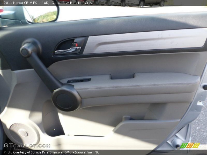 Glacier Blue Metallic / Gray 2011 Honda CR-V EX-L 4WD