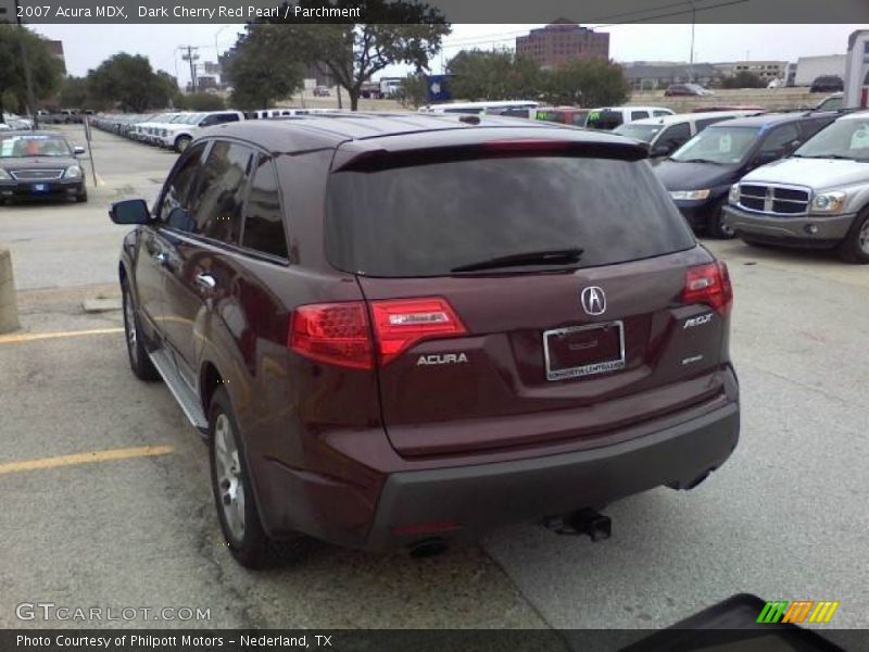 Dark Cherry Red Pearl / Parchment 2007 Acura MDX