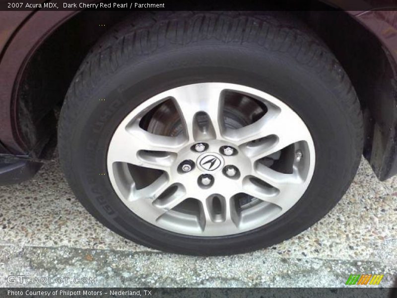Dark Cherry Red Pearl / Parchment 2007 Acura MDX