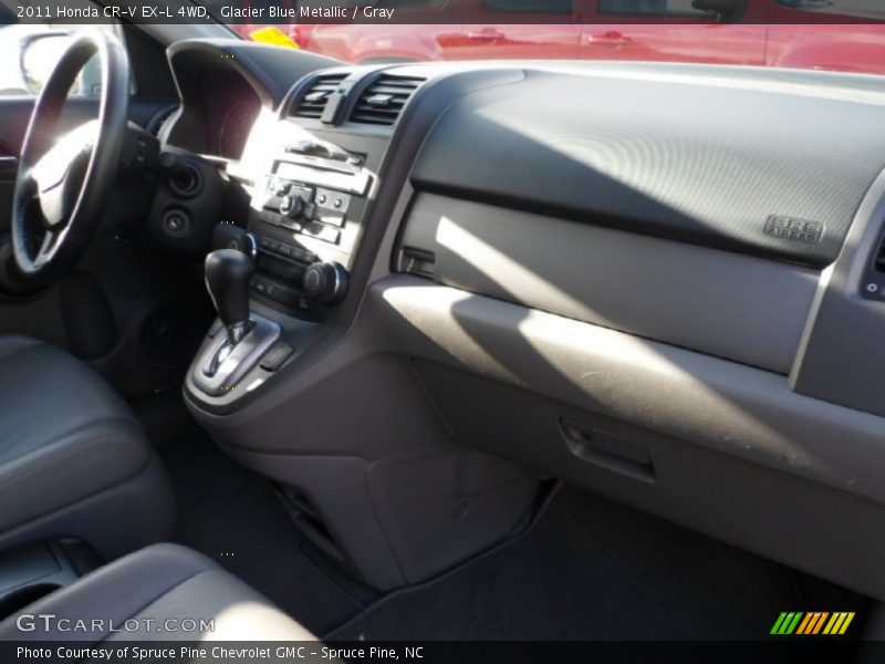 Glacier Blue Metallic / Gray 2011 Honda CR-V EX-L 4WD