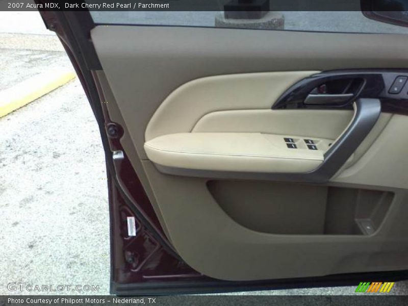 Dark Cherry Red Pearl / Parchment 2007 Acura MDX