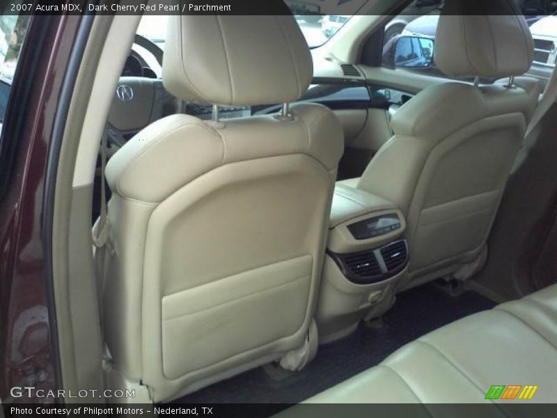 Dark Cherry Red Pearl / Parchment 2007 Acura MDX