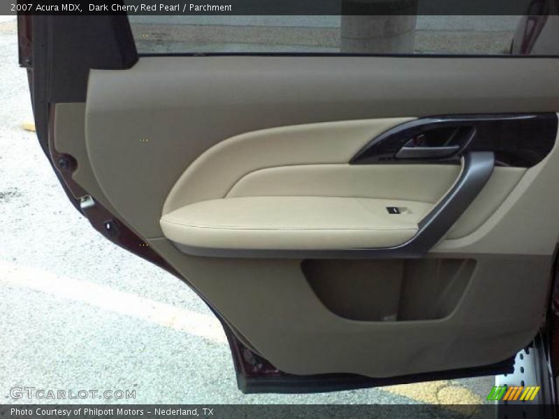 Dark Cherry Red Pearl / Parchment 2007 Acura MDX