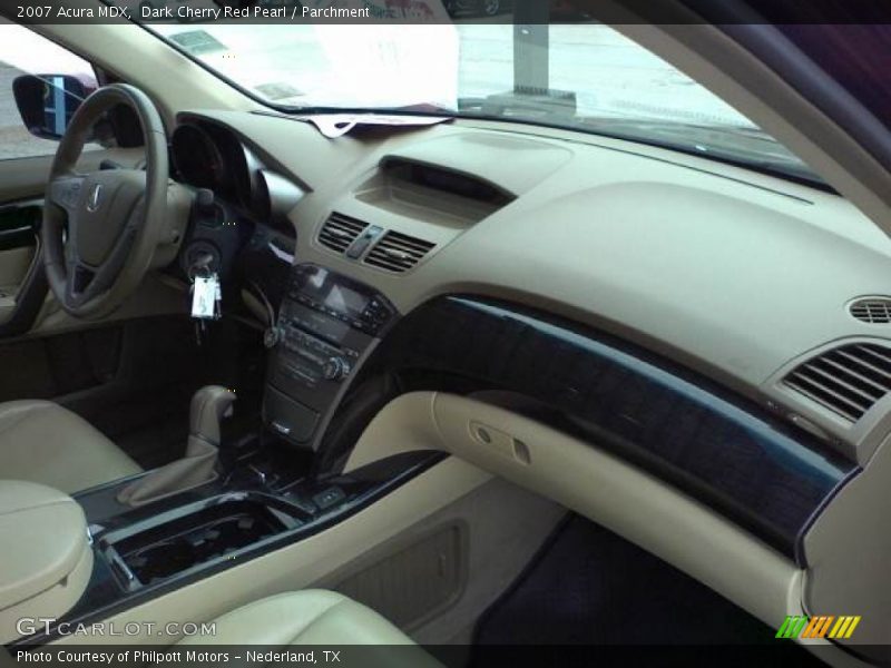 Dark Cherry Red Pearl / Parchment 2007 Acura MDX