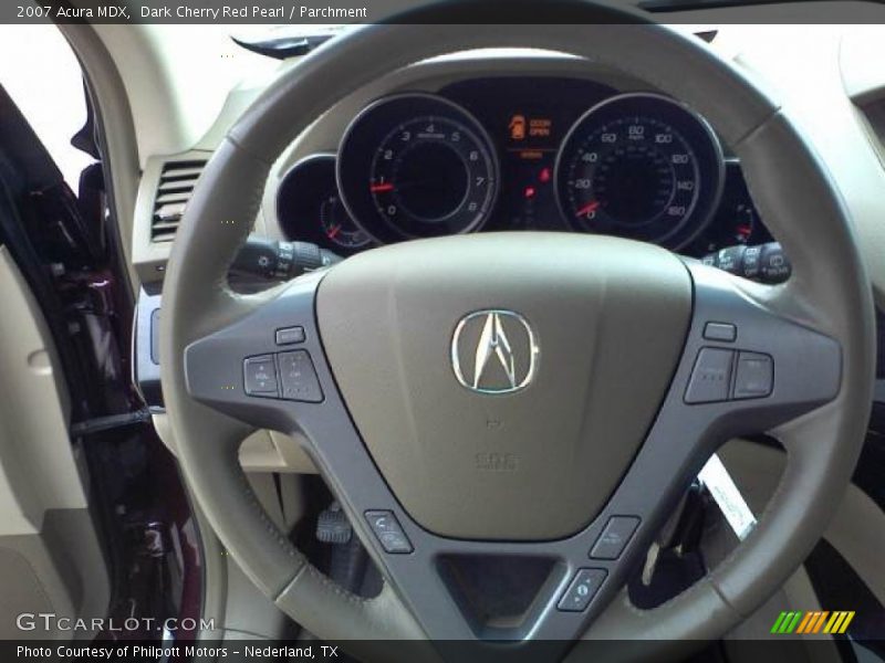 Dark Cherry Red Pearl / Parchment 2007 Acura MDX