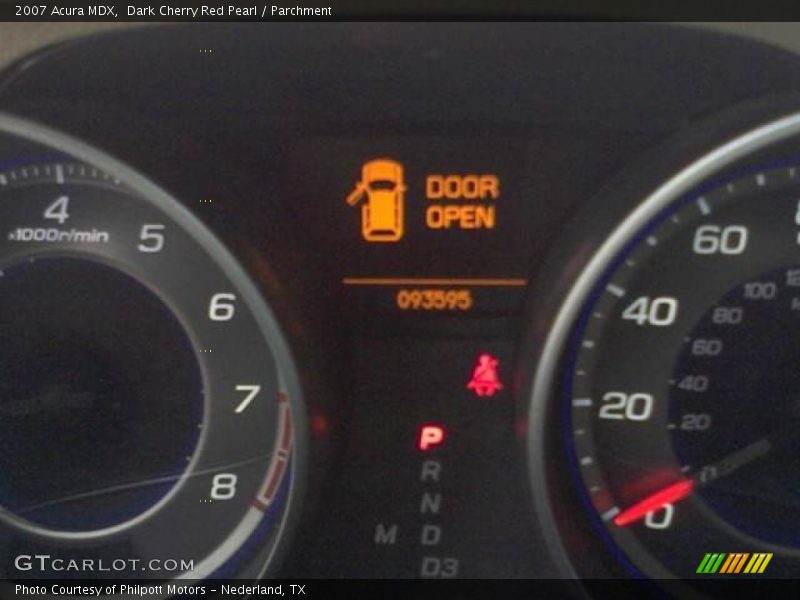 Dark Cherry Red Pearl / Parchment 2007 Acura MDX