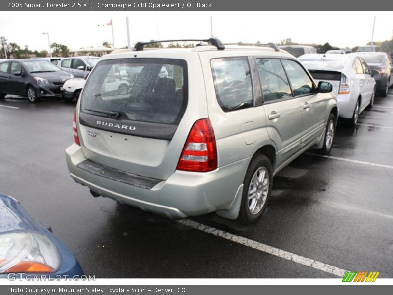 Champagne Gold Opalescent / Off Black 2005 Subaru Forester 2.5 XT