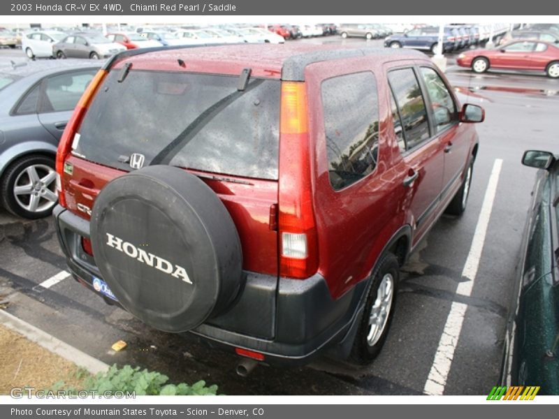 Chianti Red Pearl / Saddle 2003 Honda CR-V EX 4WD