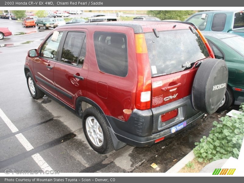 Chianti Red Pearl / Saddle 2003 Honda CR-V EX 4WD