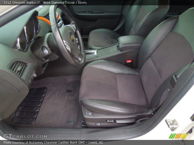 White Diamond Tricoat / Ebony 2012 Chevrolet Malibu LT