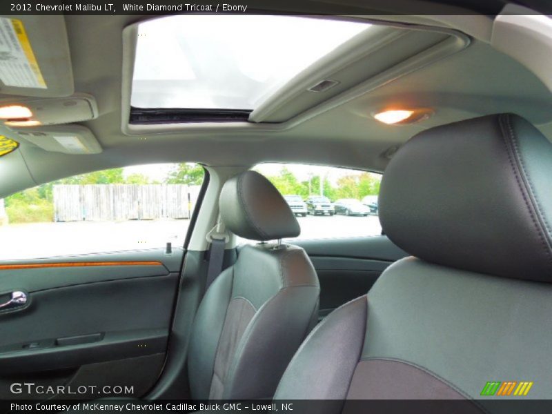 White Diamond Tricoat / Ebony 2012 Chevrolet Malibu LT